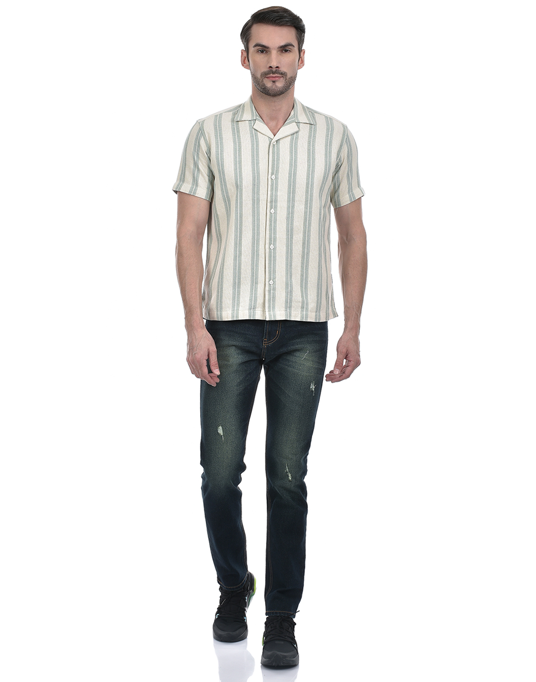 Numero Uno Men Solid Dark Blue Jeans
